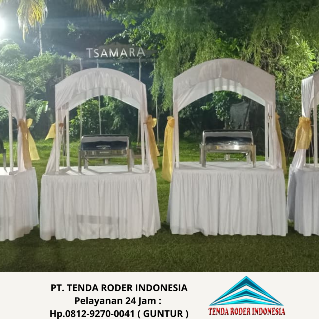Sewa Meja Gubukan Acara Dan Tenda Roder Premium Bogor