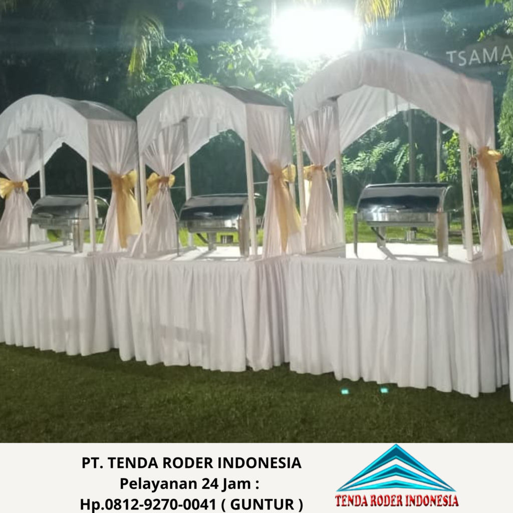 Sewa Meja Gubukan Acara Dan Tenda Roder Premium Bogor
