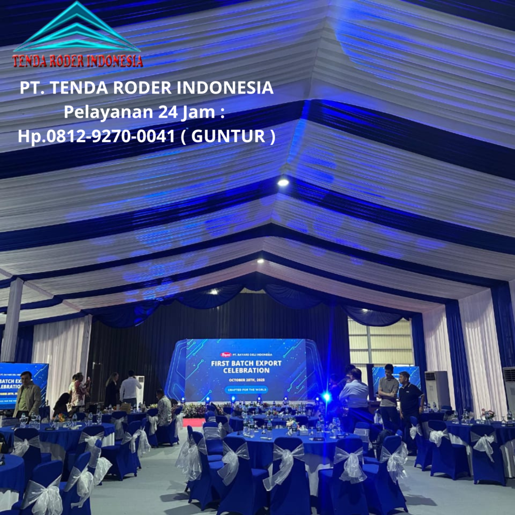 Sewa Tenda Roder Pemasangan Cepat Dan Rapi Area Jakarta