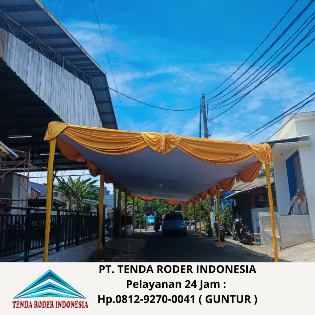 Vendor Sewa Tenda Plafon Gold Dan Tenda Roder Karawang