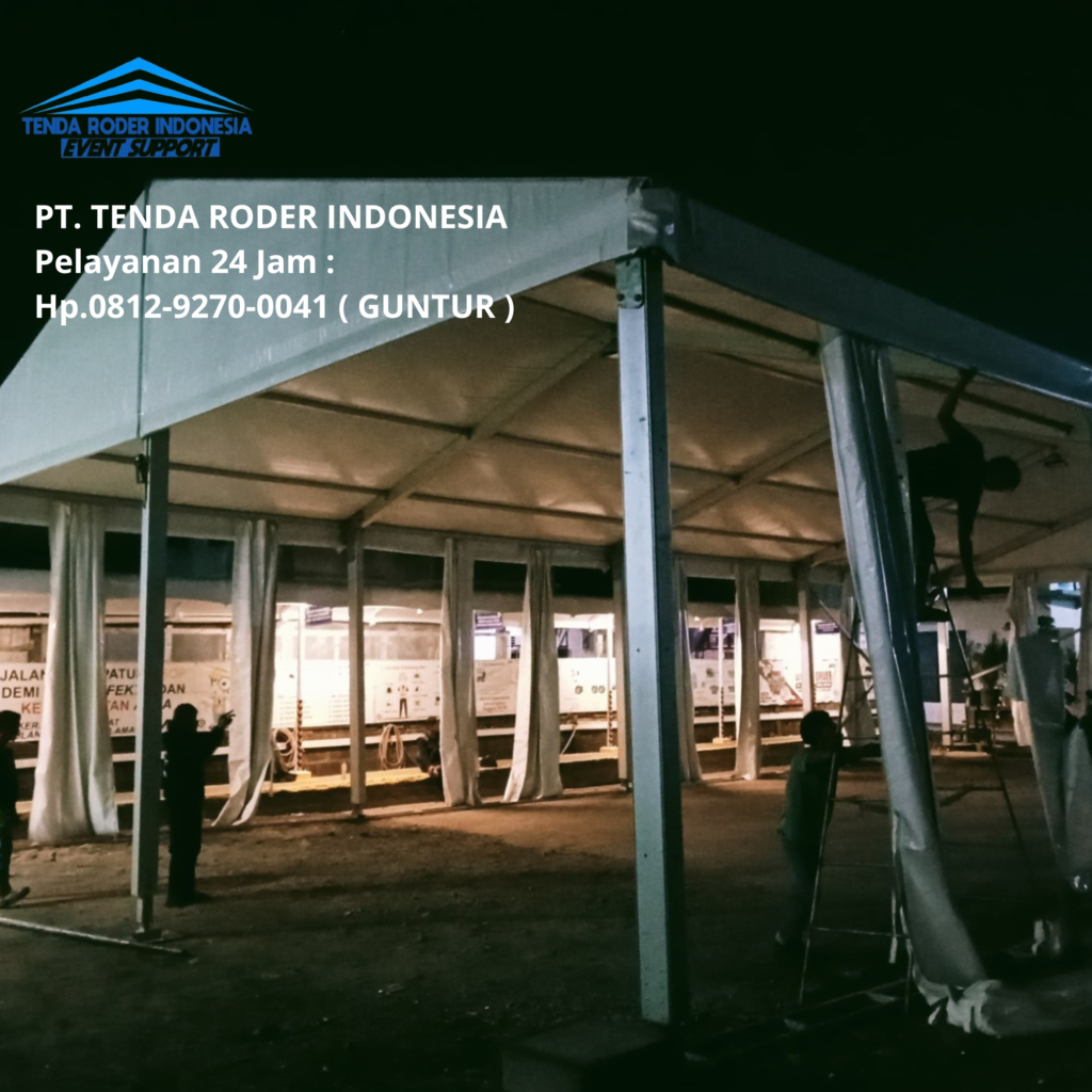 Jasa Sewa Tirai Lotto Hitam Dan Tenda Roder Depok