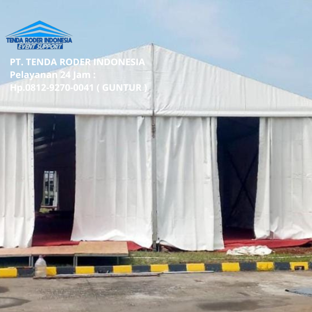 Jasa Sewa Tirai Lotto Hitam Dan Tenda Roder Depok