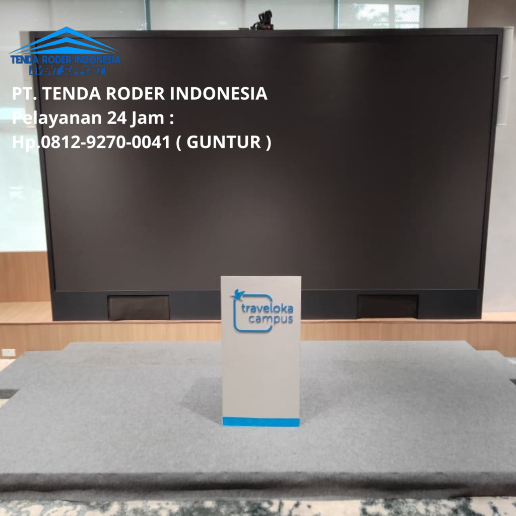 Rental Panggung Karpet Abu abu Dan Tenda Roder Jakarta Selatan