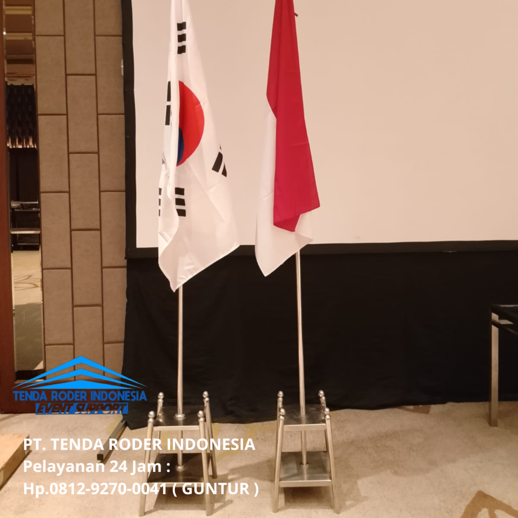 Rental Tiang Antrian, Tenda Roder,Tiang Bendera Stainless Bandung