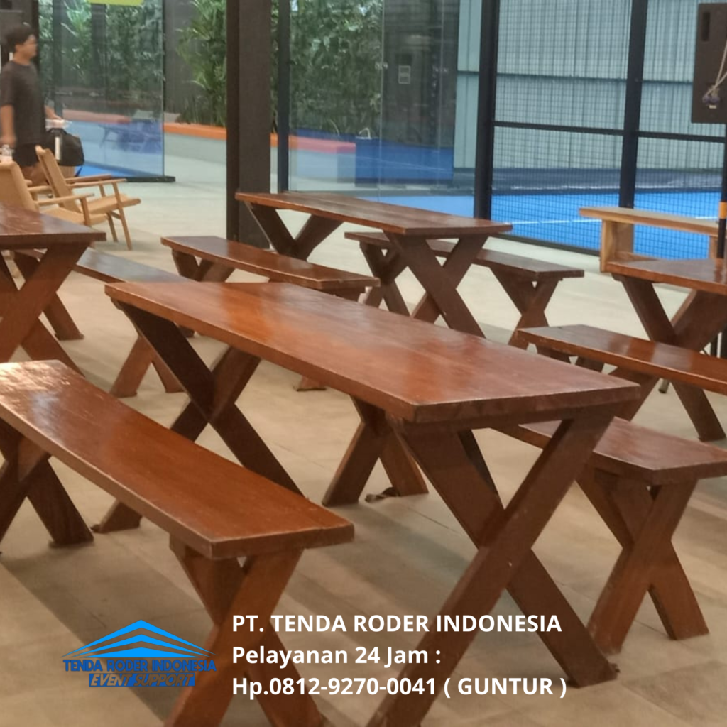 Sewa BANGKU,MEJA TAMAN,TENDA RODER Bandung