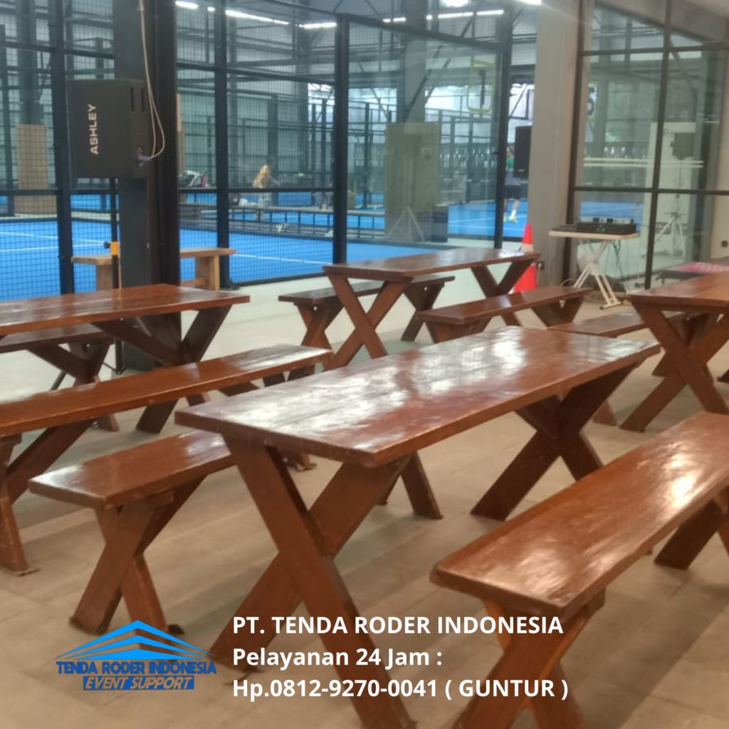 Sewa BANGKU,MEJA TAMAN,TENDA RODER Bandung