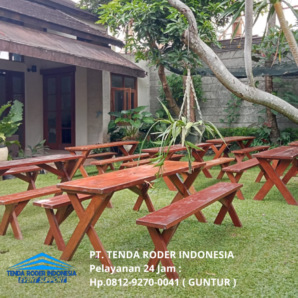 Sewa BANGKU,MEJA TAMAN,TENDA RODER Cilegon