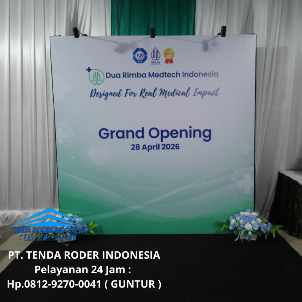 Sewa Backdrop,Panggung Cover Karpet, Tenda Roder Jakarta Selatan