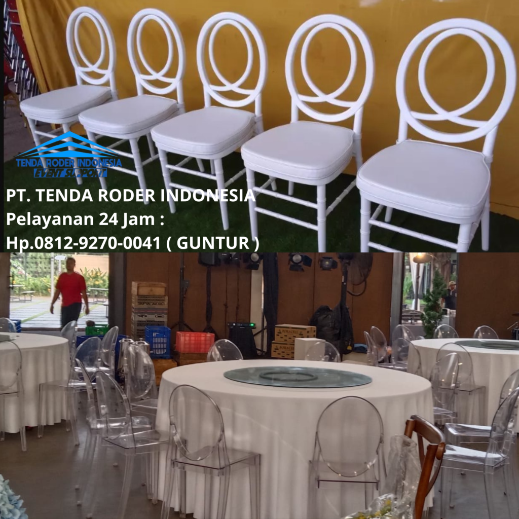 Sewa Kursi Olivia, Kursi Cross Back,Tenda Roder Tangerang Selatan