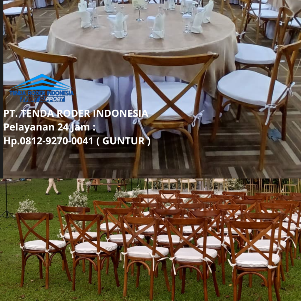 Sewa Kursi Olivia, Kursi Cross Back,Tenda Roder Tangerang Selatan