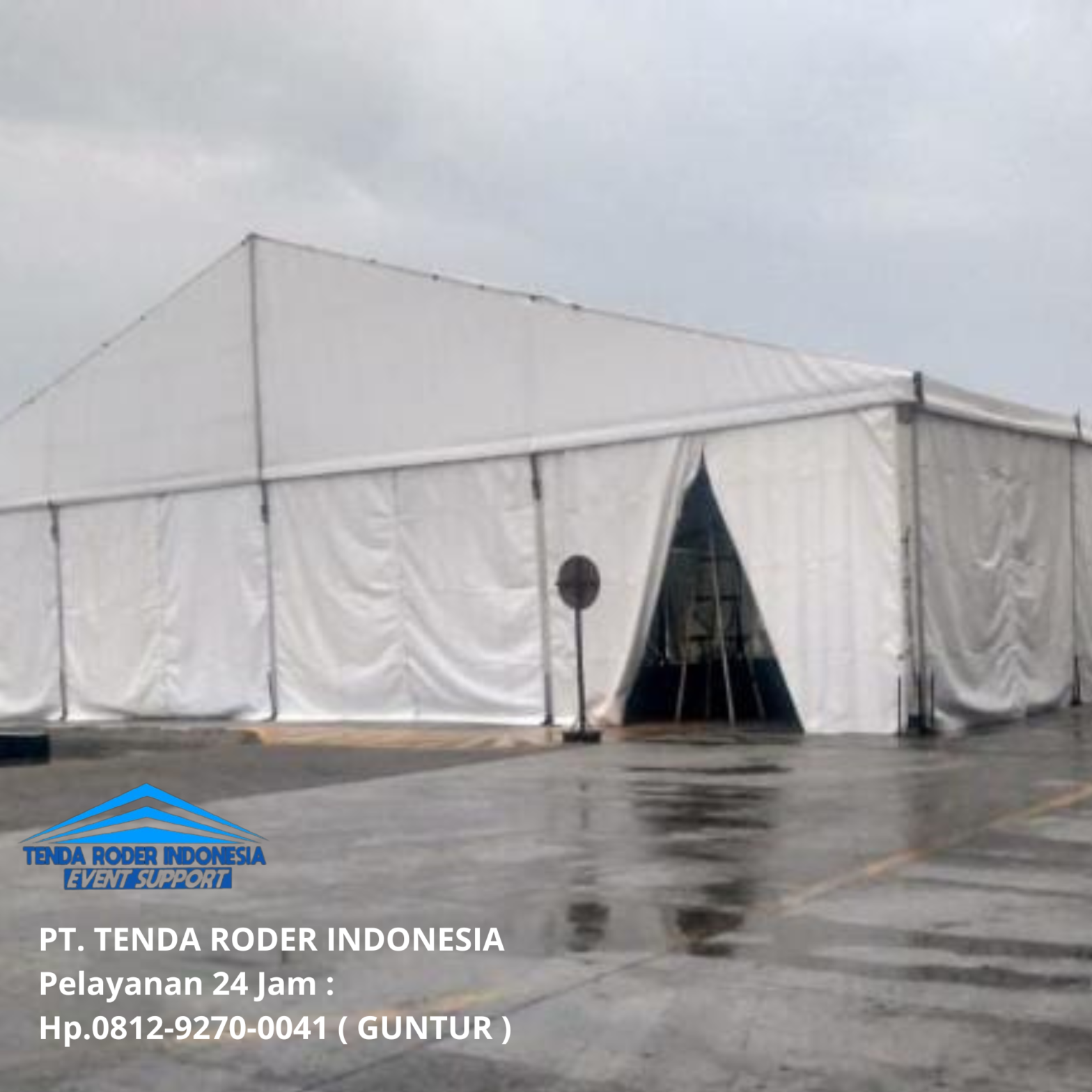 Sewa Meja IBM Taplak Putih Sekerting Gold,Tenda Roder BSD