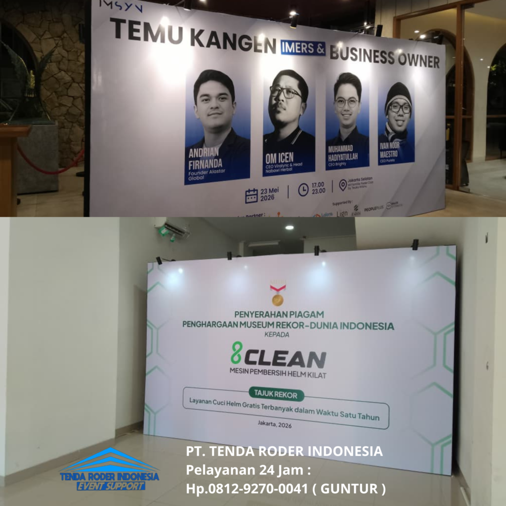 Sewa PANGGUNG MELAMINTO,TENDA RODER,BACKDROP Bandung