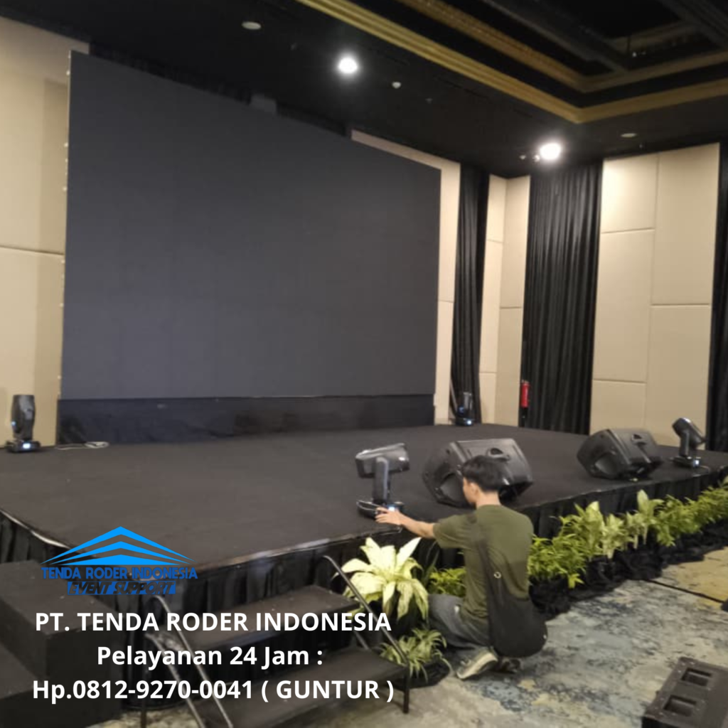 Sewa Panggung Karpet Hitam,Backdrop,Tenda Roder Jakarta