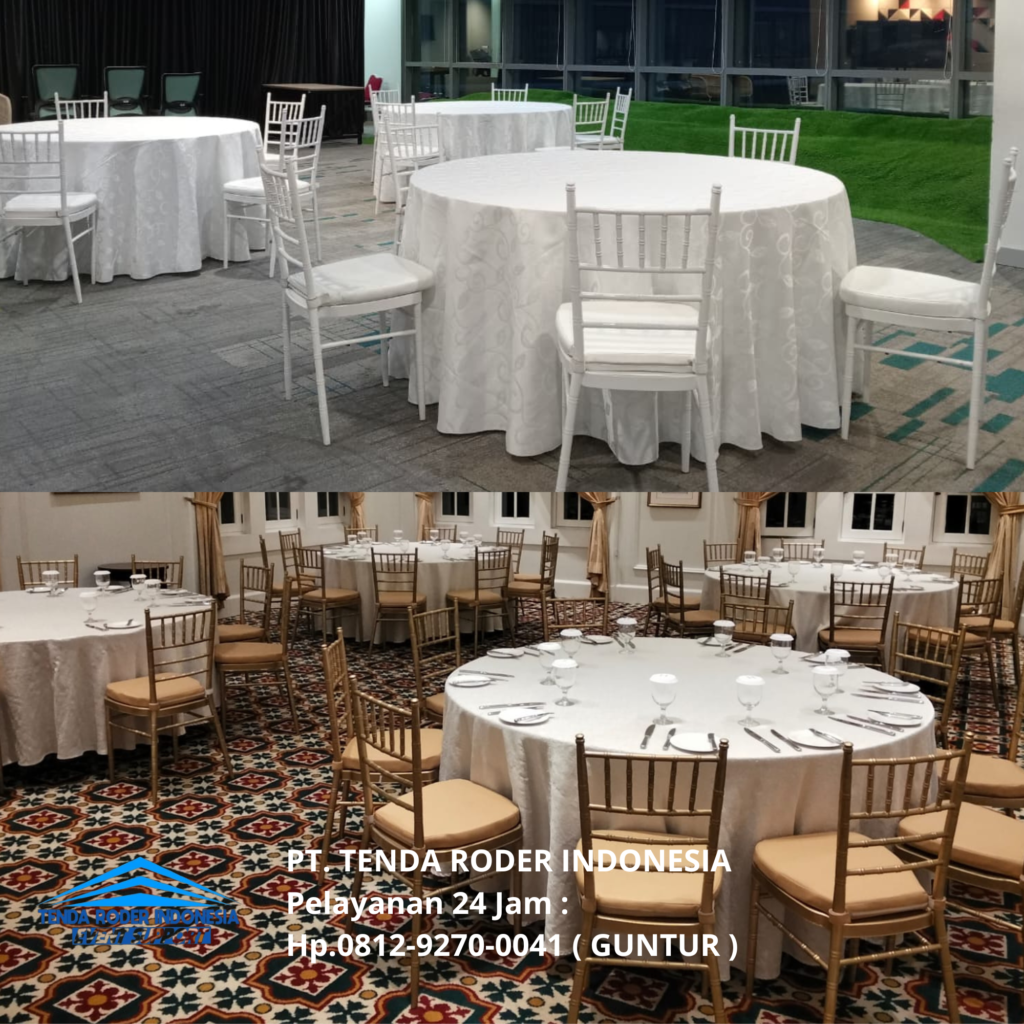 Sewa Round Table,Kursi Tiffany,Tenda Roder Cirebon