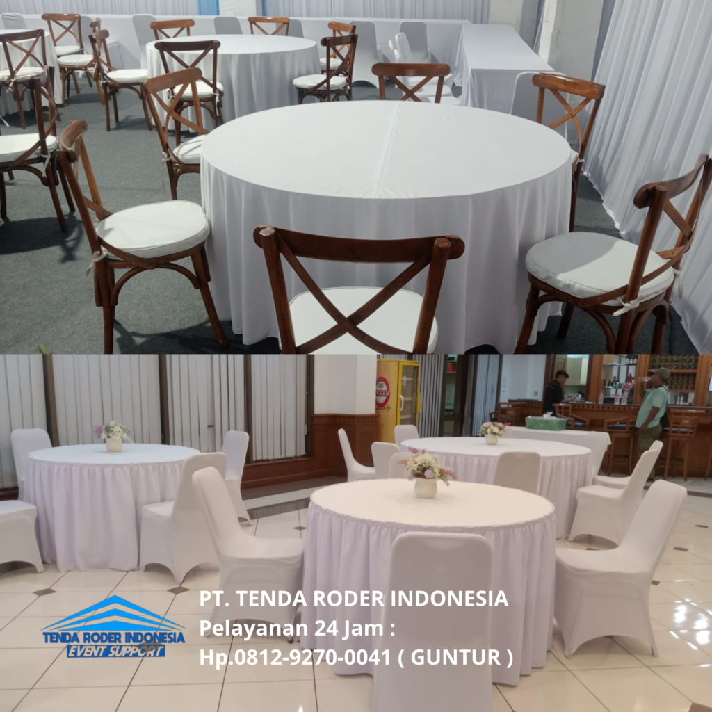 Sewa Round Table,Kursi Tiffany,Tenda Roder Cirebon