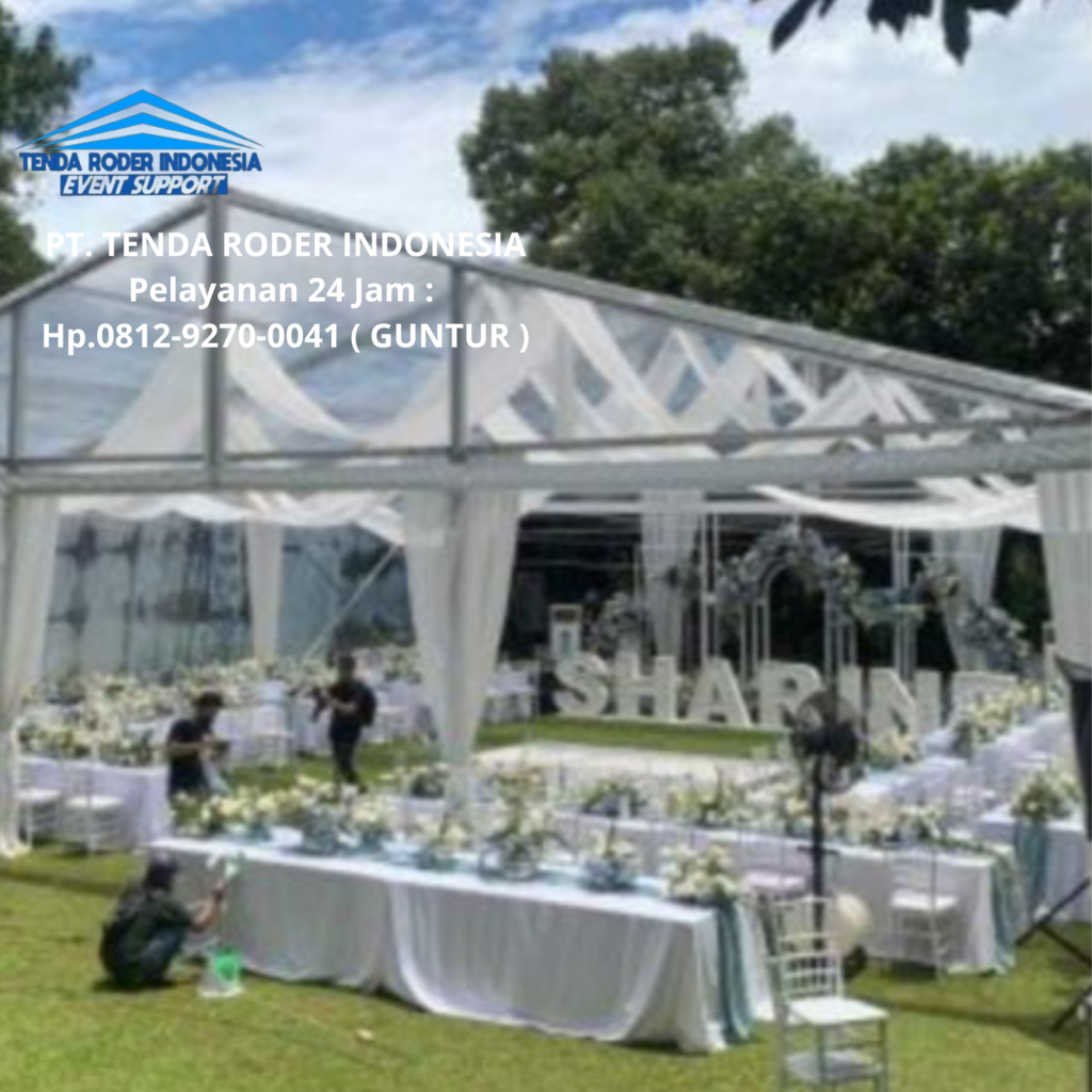 Sewa Tenda Roder Acara Desain Transparan Jakarta Barat