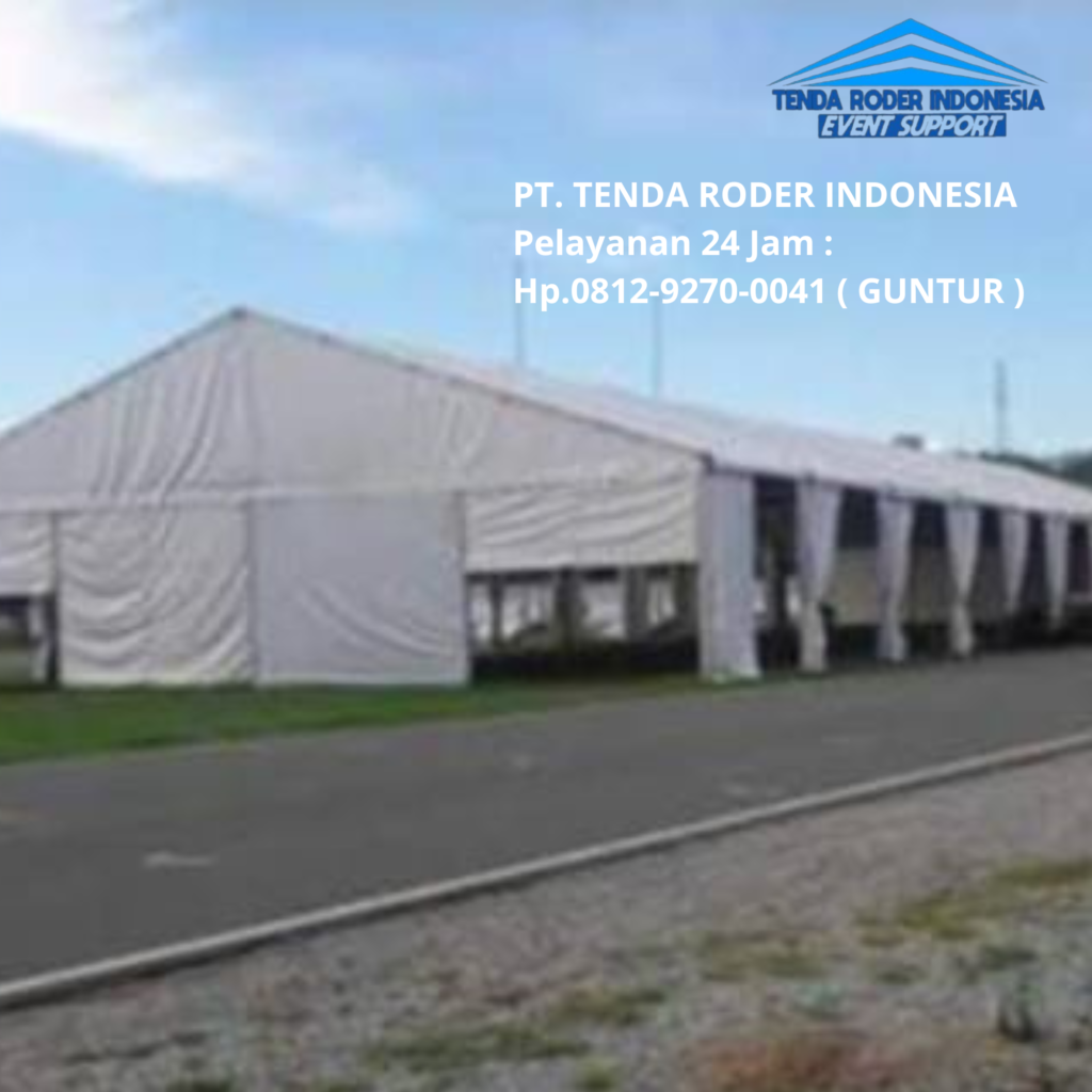 Sewa Tenda Roder Dan Tirai Hitam Lotto Tebal BSD