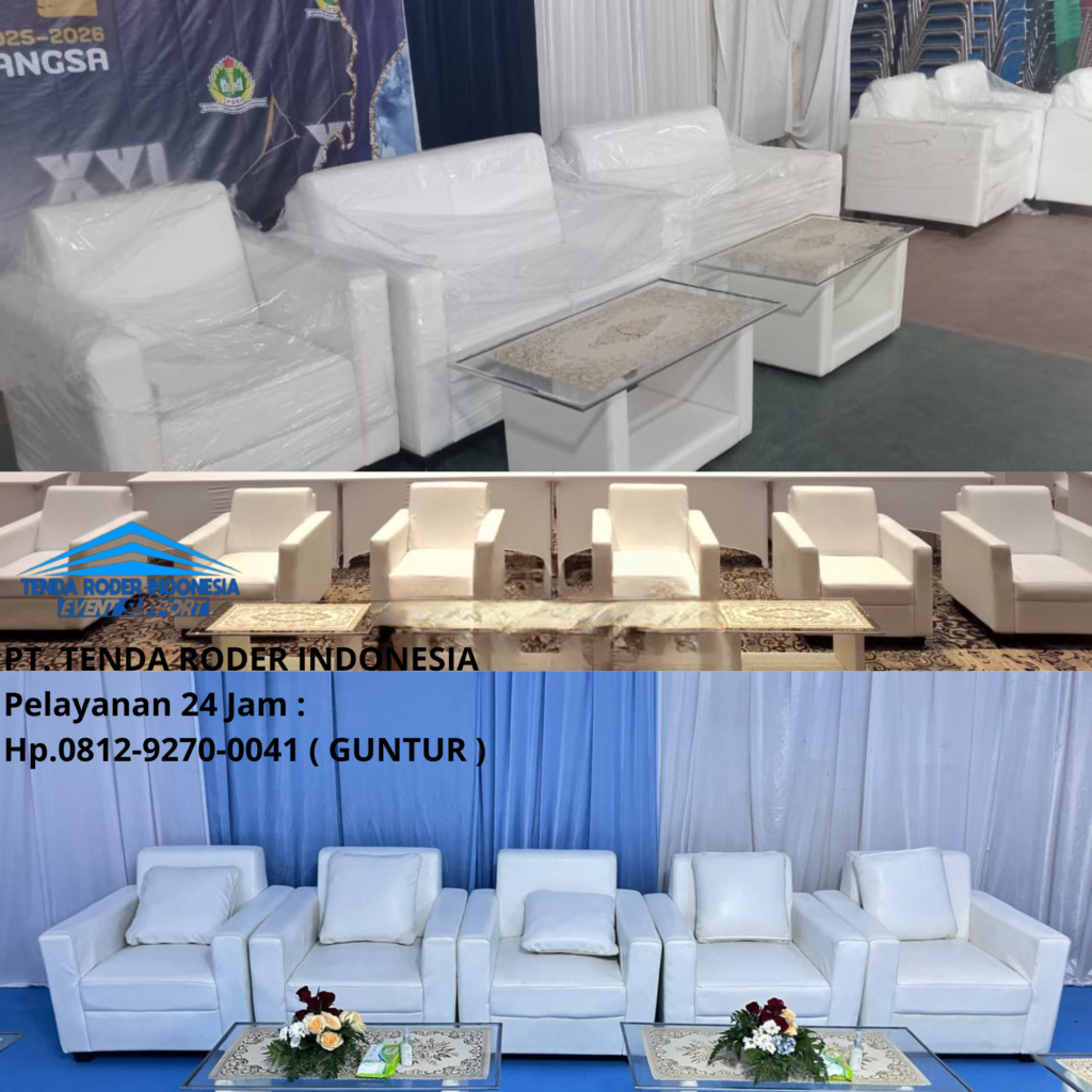 Tempat Sewa Sofa VIP Mewah Dan Tenda Roder Area Karawang