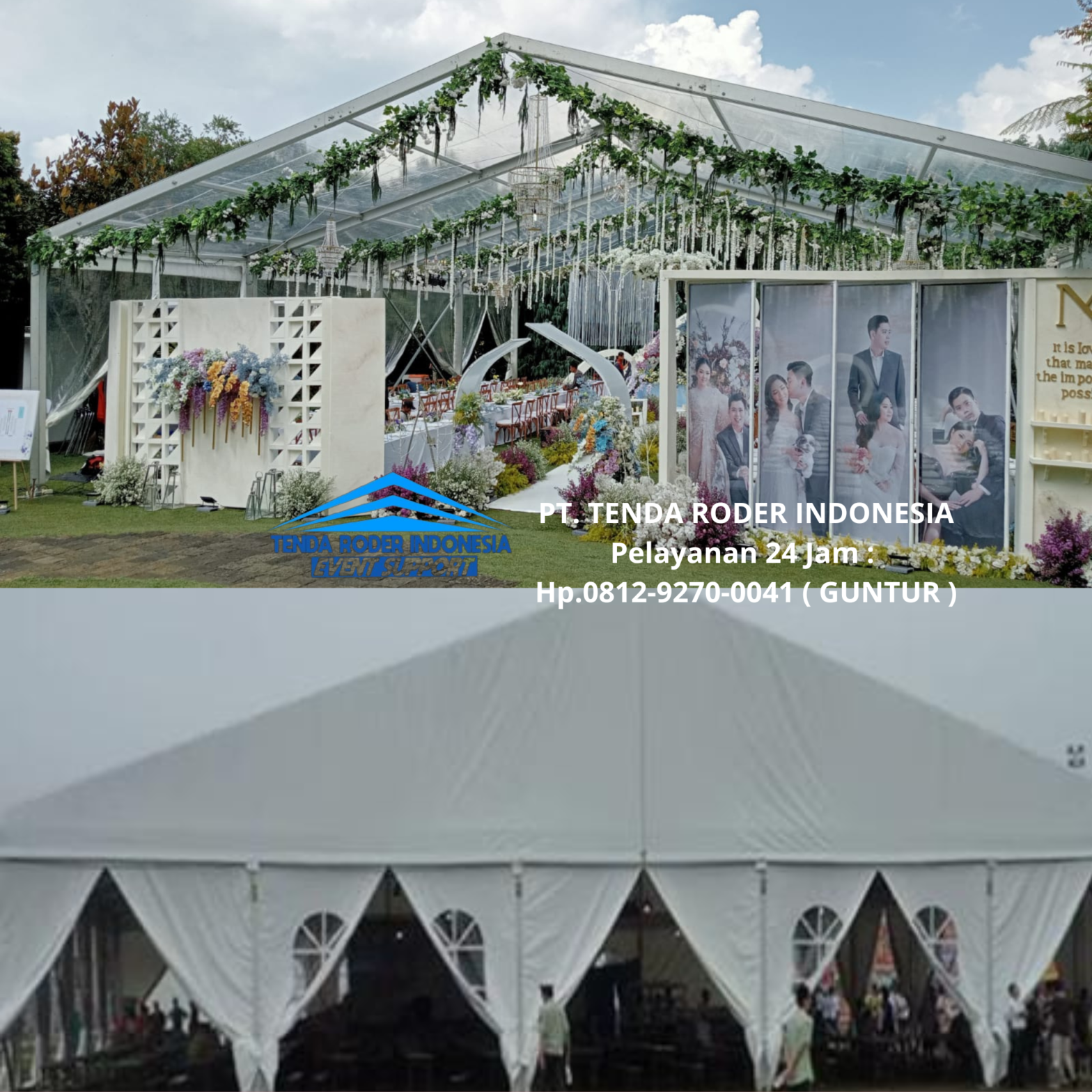 Jasa DEKORASI TENDA RODER,FLOORING,SEWA KURSI Tangerang Selatan