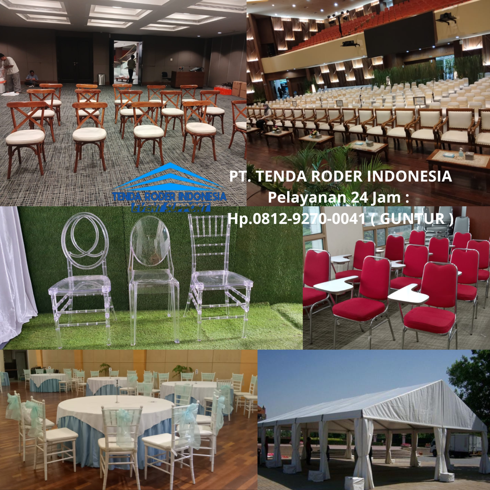 Pusat Sewa ANEKA MODEL KURSI ACARA, TENDA RODER Area Bandung
