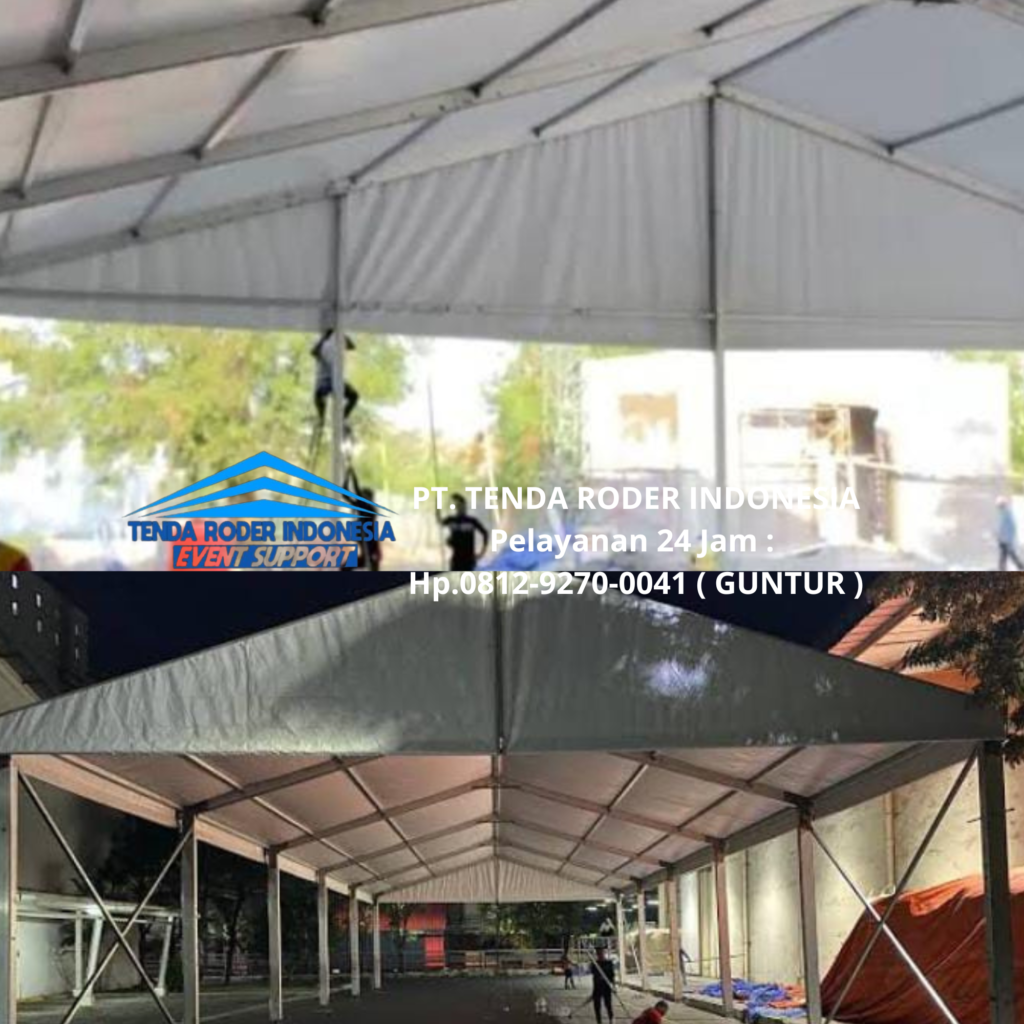 Pusat Sewa MEJA BULAT, KURSI COVER BIRU, TENDA RODER Area BSD