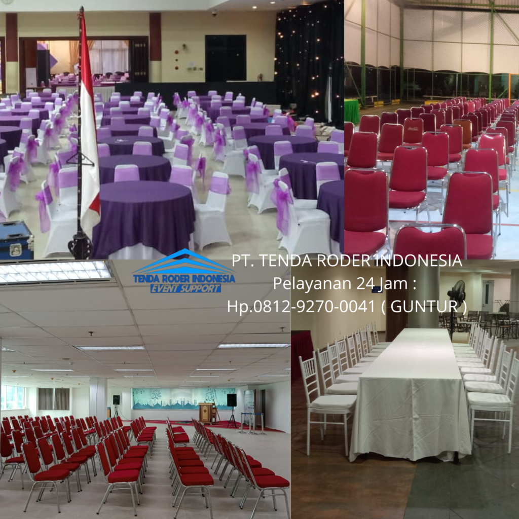 Rental KURSI EVENT POLOS,TENDA RODER,MEJA KOTAK Jakarta Selatan