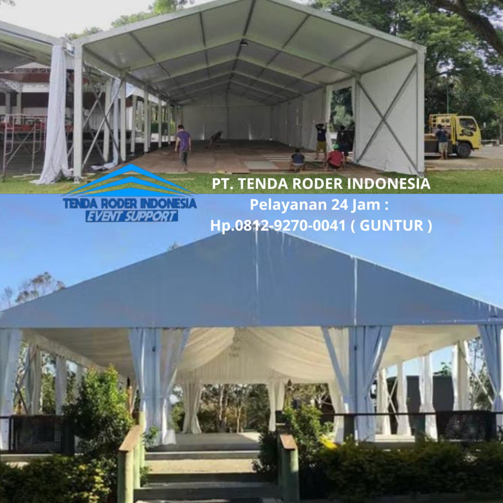 Rental PODIUM SIRINE PUTIH dan TENDA RODER Bandung
