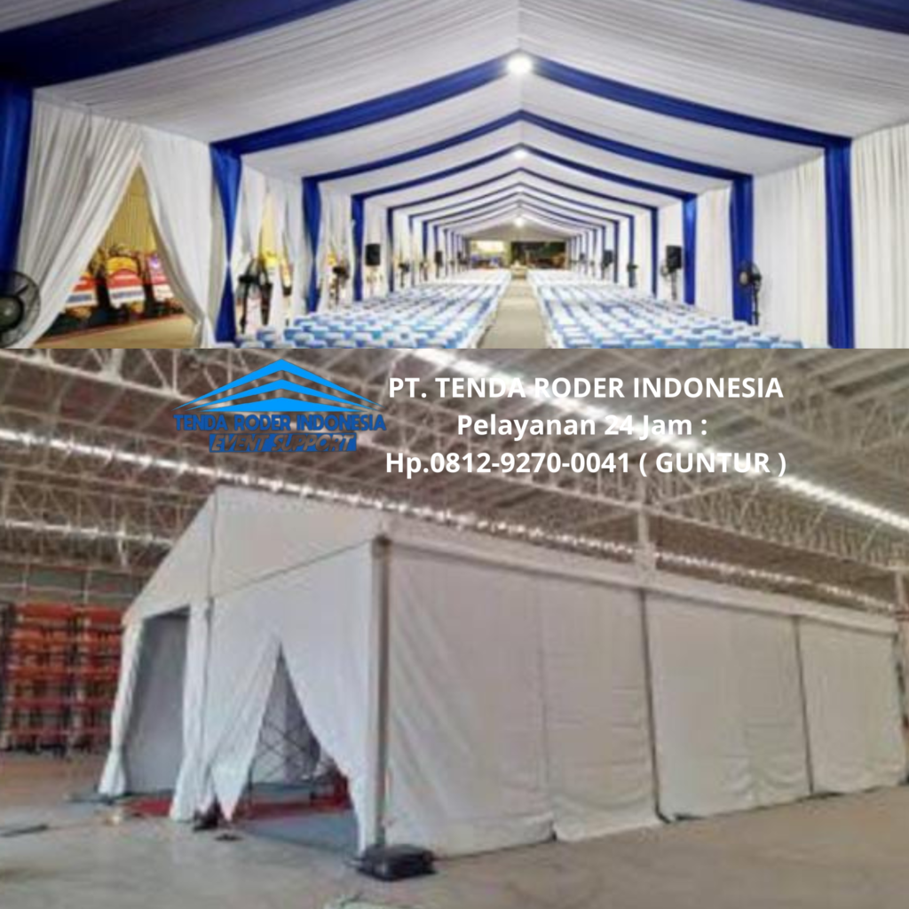 Rental PODIUM SIRINE PUTIH dan TENDA RODER Bandung