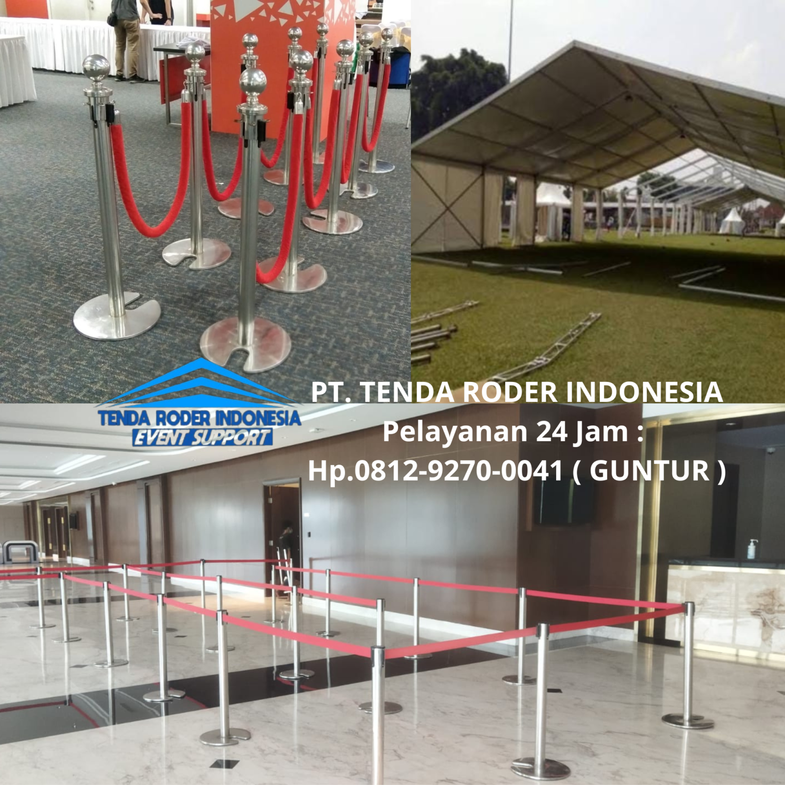 Rental Q LINE TIANG ANTRI STAINLESS & TENDA RODER Tangerang