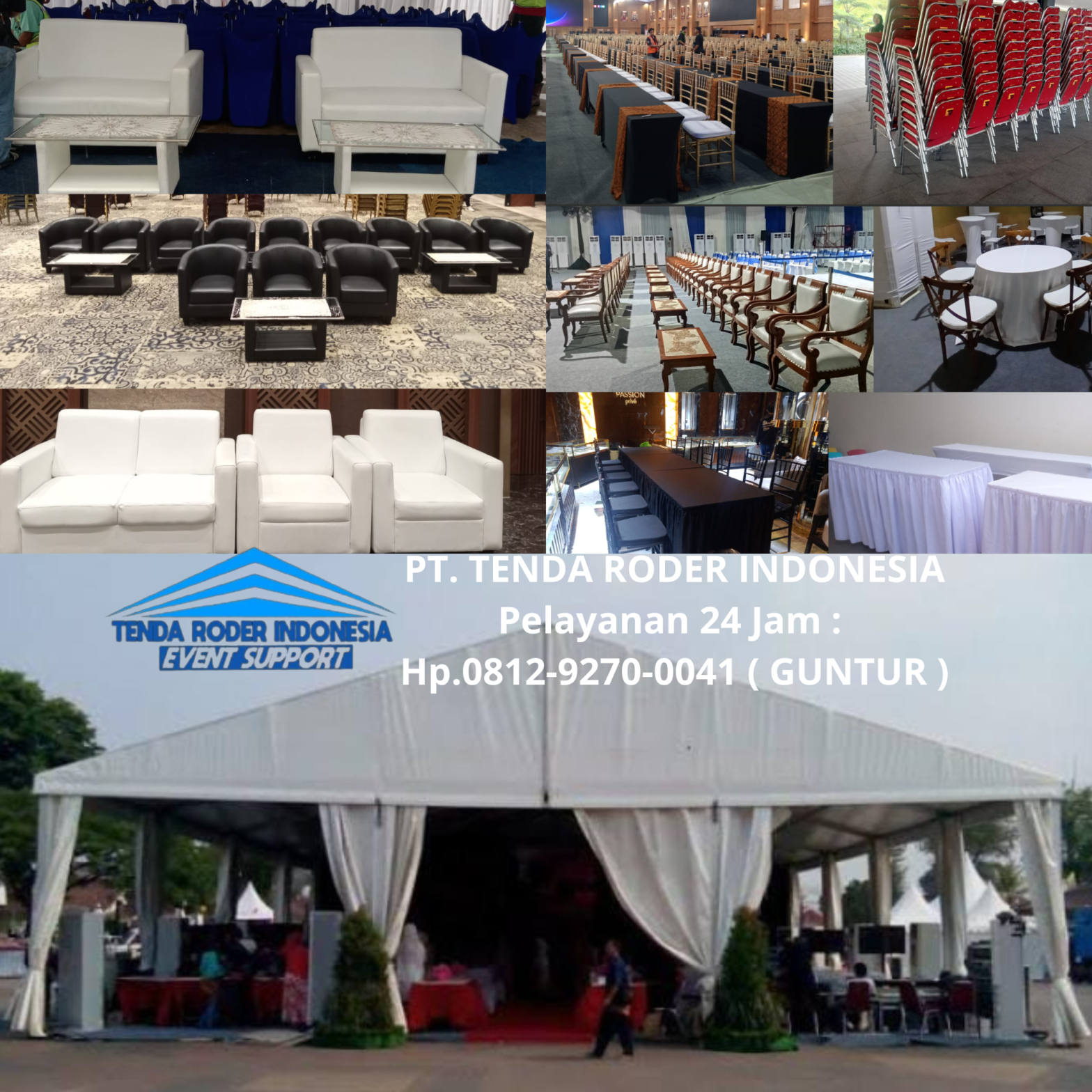 Rental SOFA, KURSI,MEJA,TENDA RODER Tangaerang Selatan