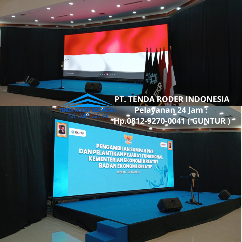 Rental Sewa PANGGUNG ACARA DAN TENDA RODER EVENT Area Bekasi
