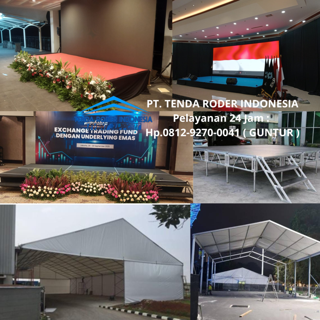 Rental Sewa PANGGUNG ACARA DAN TENDA RODER EVENT Area Bekasi