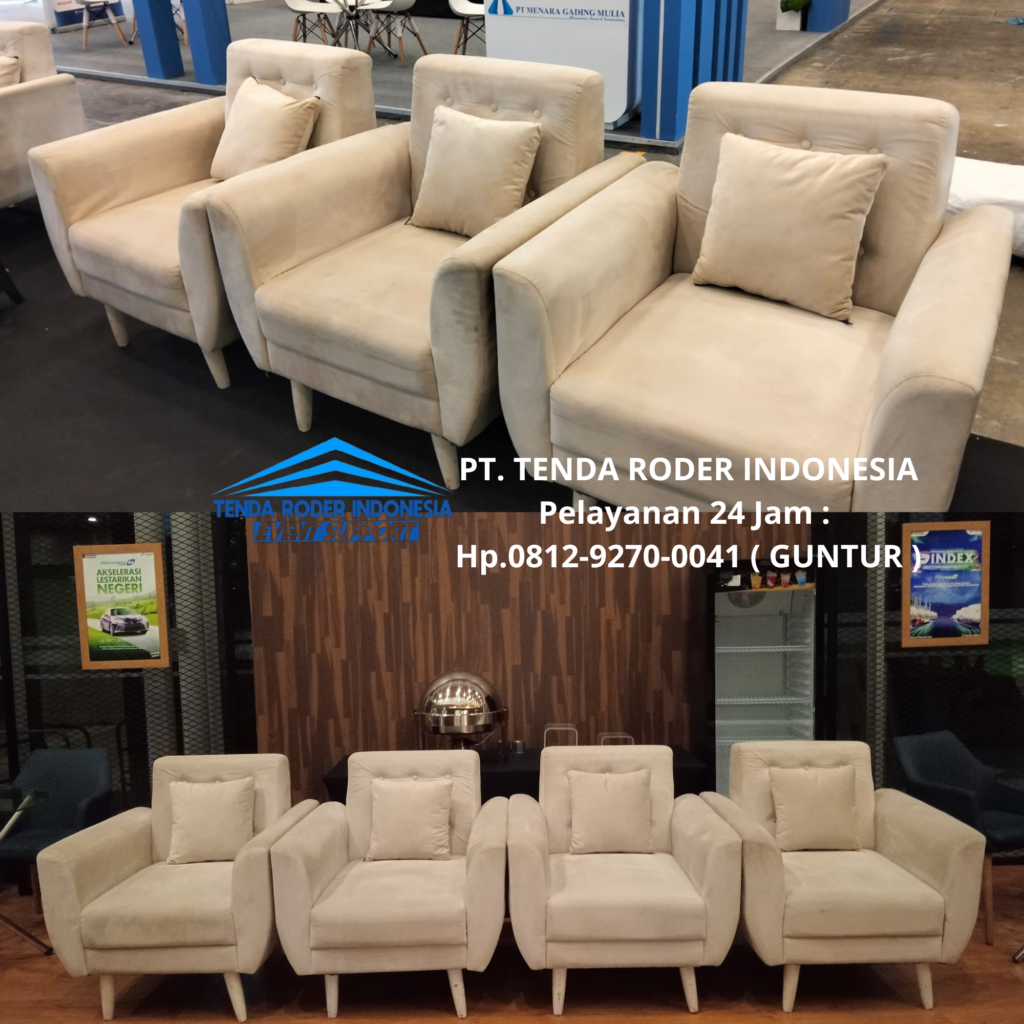 Rental TENDA RODER, SOFA QUEEN, SOFA SCANDINAVIAN Jakarta Pusat