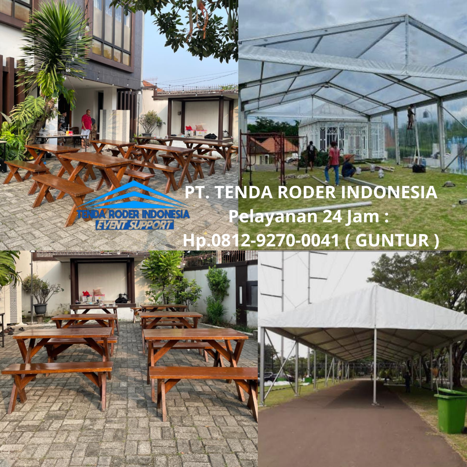 Sewa BANGKU TAMAN, TENDA RODER ,MEJA TAMAN Bandung