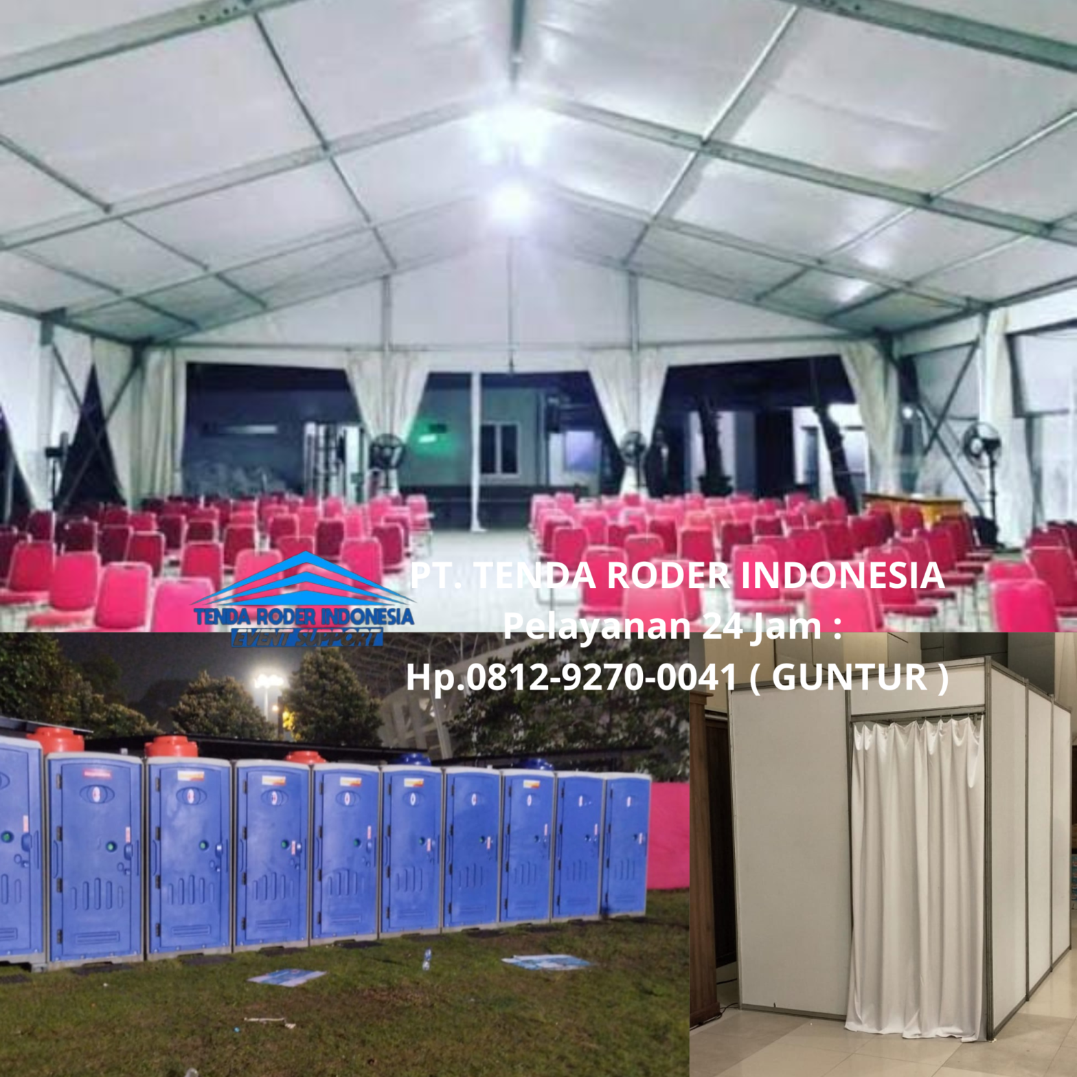 Sewa Jual TOILET PORTABLE,Sewa TENDA RODER,Sewa PARTISI Semarang