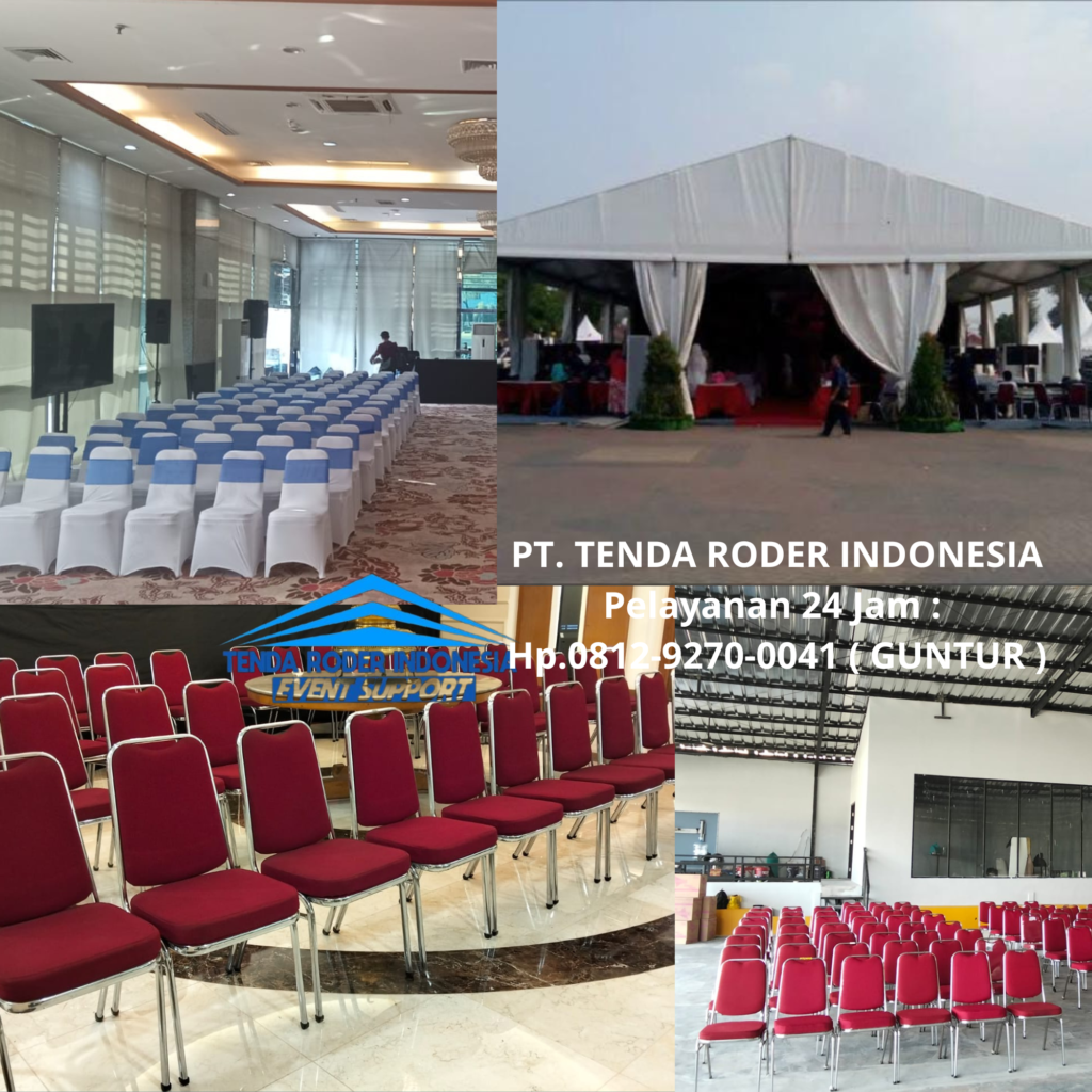 Sewa KURSI FUTURA POLOS, TENDA RODER, MEJA KOTAK Depok