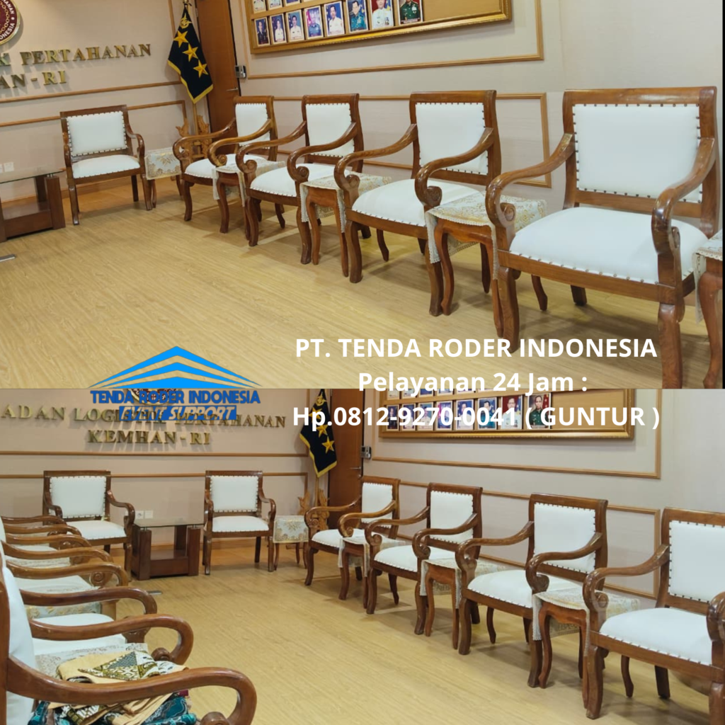 Sewa KURSI VIP KAYU JOKOWI,TENDA RODER Tangerang