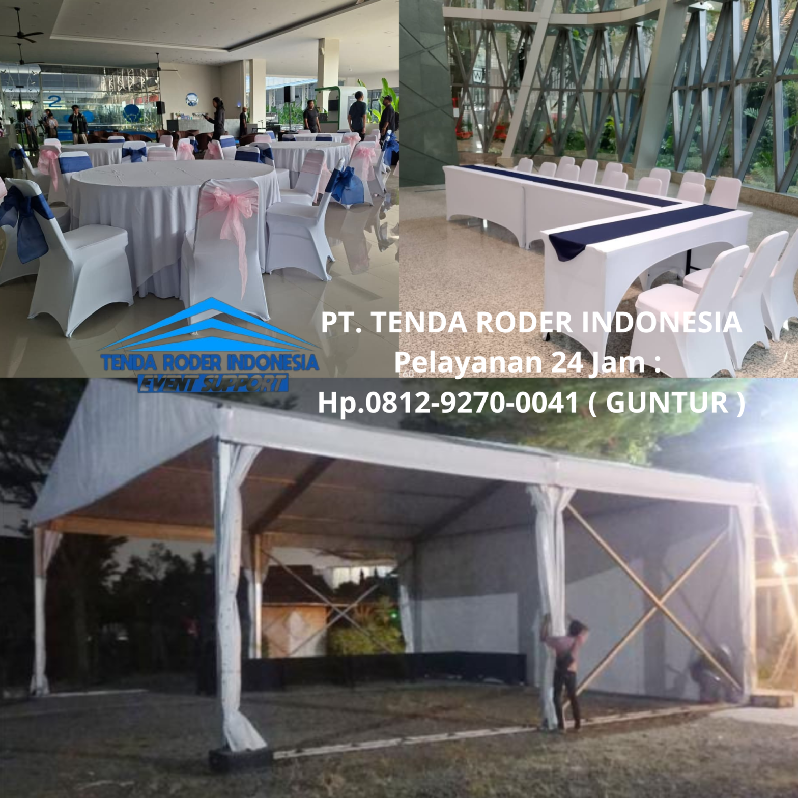 Sewa KURSI,MEJA COVER PUTIH,TENDA RODER Semarang