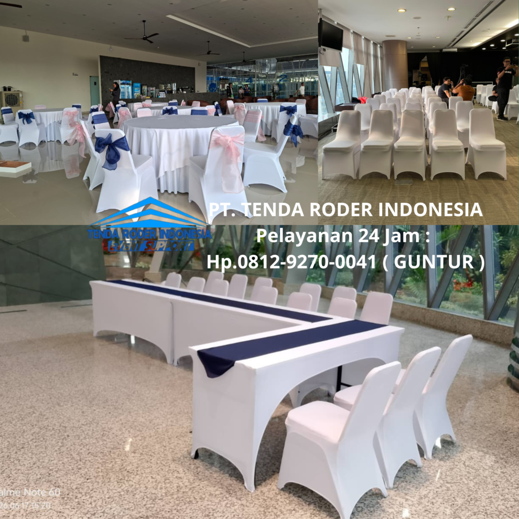 Sewa KURSI,MEJA COVER PUTIH,TENDA RODER Semarang