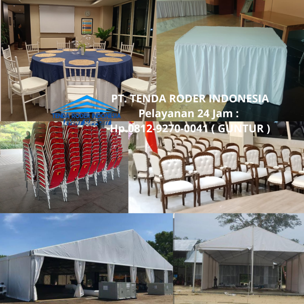 Sewa MEJA KOTAK,TENDA RODER,KURSI EVENT Jakarta