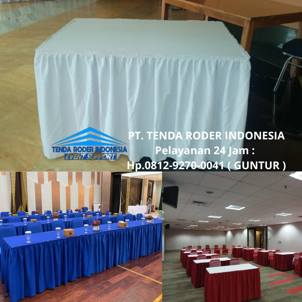 Sewa MEJA KOTAK,TENDA RODER,KURSI EVENT Jakarta