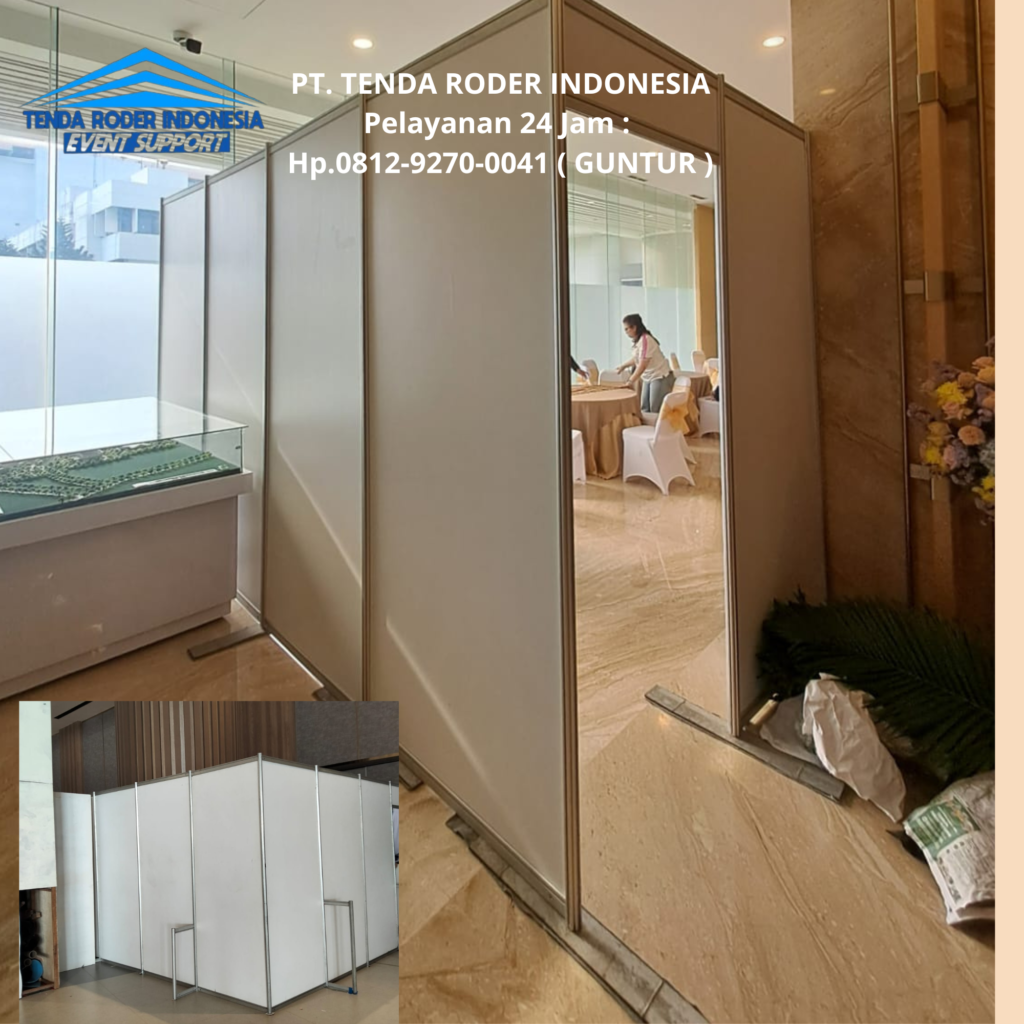 Sewa PARTISI, TENDA RODER,TOILET PORTABLE Jakarta