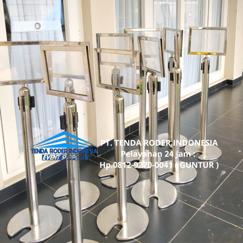 Sewa SIGN OUT STAINLESS TYPE LANDSCAPE,TENDA RODER Jakarta