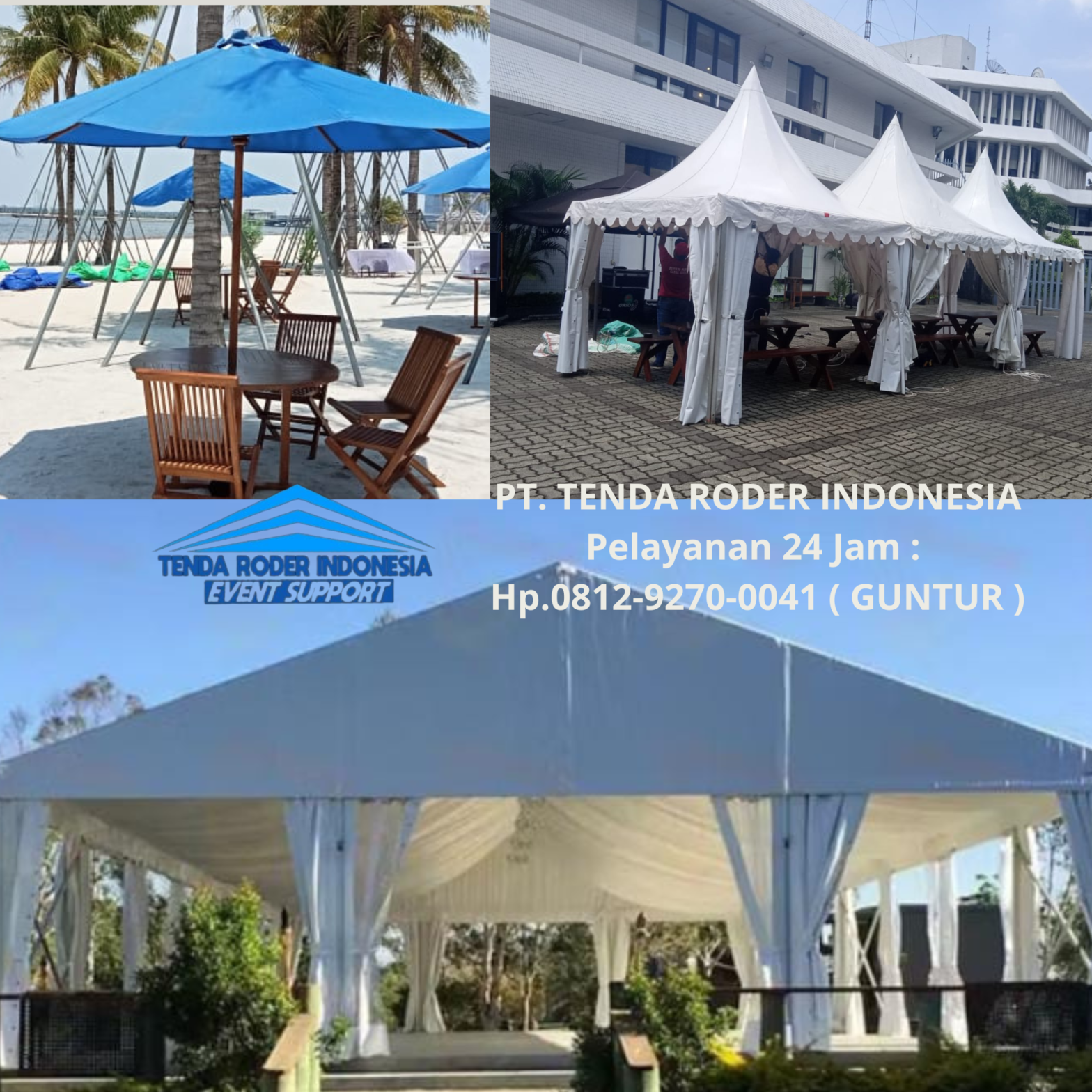 Sewa TENDA PARASOL,TENDA RODER,TENDA KERUCUT Jakarta