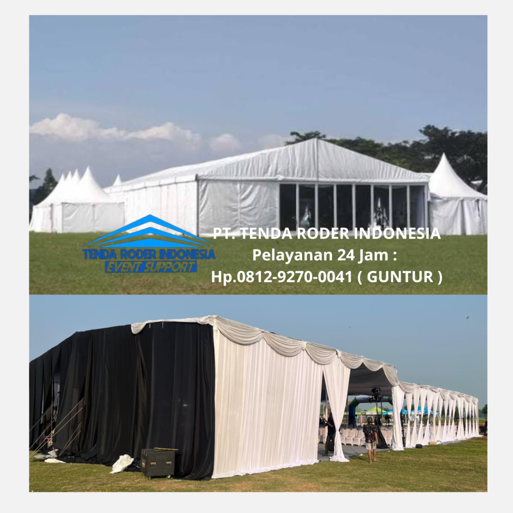 Sewa TENDA PLAFON FULL TIRAI,TENDA RODER PREMIUM Karawang