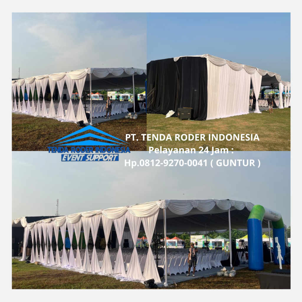 Sewa TENDA PLAFON FULL TIRAI,TENDA RODER PREMIUM Karawang