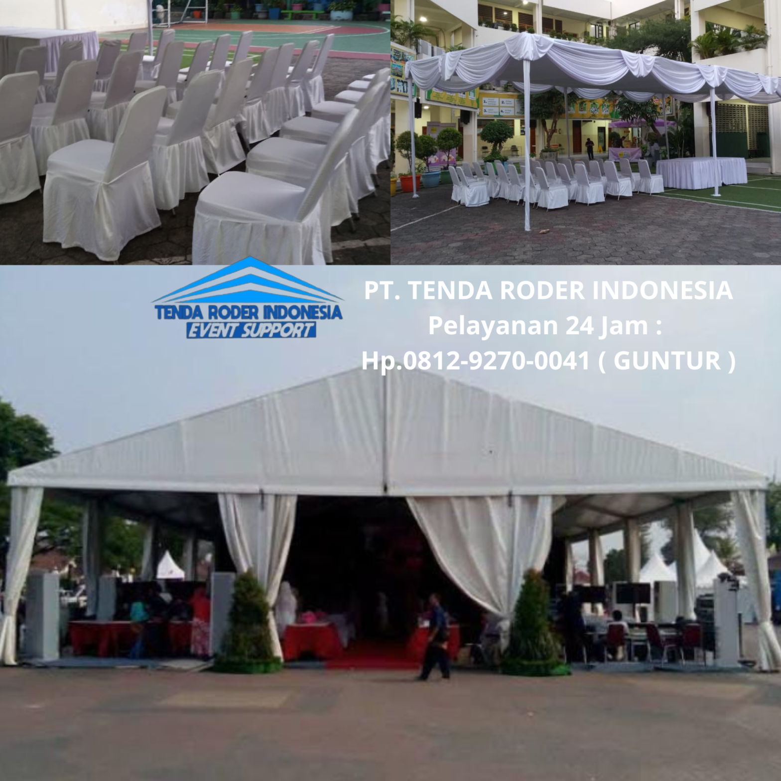 Sewa TENDA PLAFON WARNA PUTIH,KURSI,TENDA RODER Jakarta