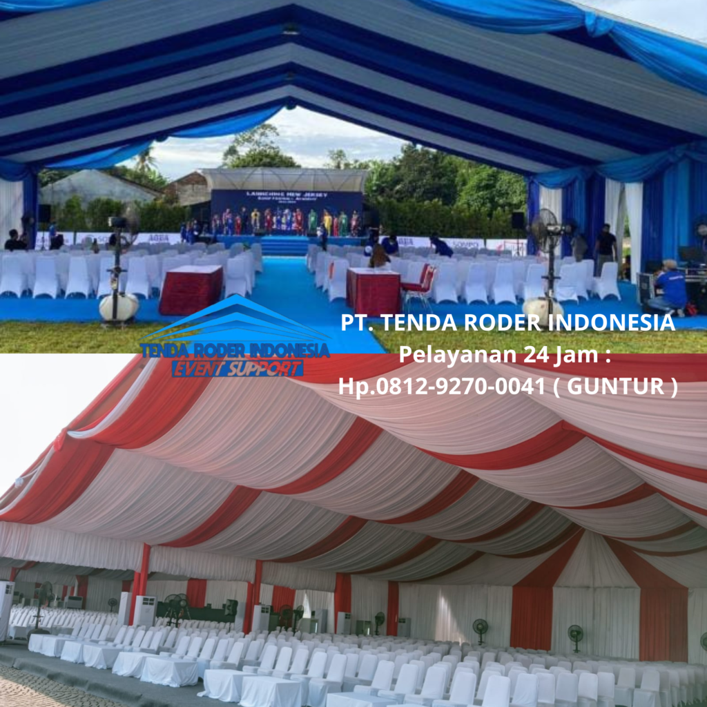 Sewa TENDA RODER Berbagai Ukuran, Lengkap Dekorasi Area Semarang