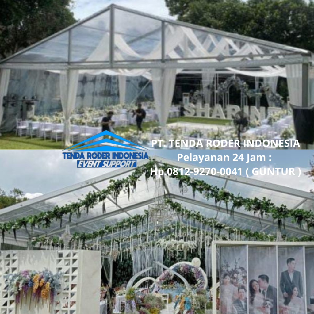 Sewa TENDA RODER Berbagai Ukuran, Lengkap Dekorasi Area Semarang