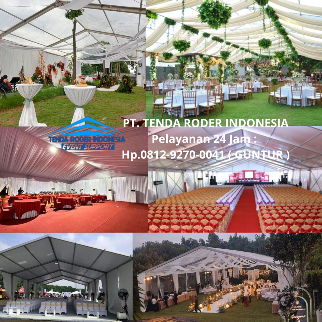 Sewa TENDA RODER Dan ALAT PESTA LENGKAP SIAP PAKAI! Jakarta Barat